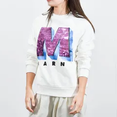 マルニ キッズ トレーナー ロゴ 大人もOK レディース MARNI KIDS スパンコール Mロゴスウェット M00600のサムネイル