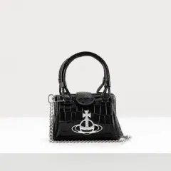 Vivienne Westwood ブラック クロコ ミニバック