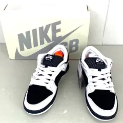 03w24856【タグ/箱付き美品】TIGHTBOOTH × Nike SB Dunk Low Pro QS Black and White タイトブース×ナイキ SB ダンク ロー プロ QS ブラック アンド ホワイト  27.0cm FD2629-100