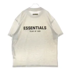 FEAR OF GOD ESSENTIALS (フィアオブゴッド エッセンシャルズ) S/S T-SHIRT フェルトロゴ 半袖Tシャツ グレー