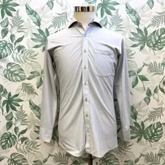 ZZ15 オリヒカ スーパーノンアイロン  カラー シャツ グレー M