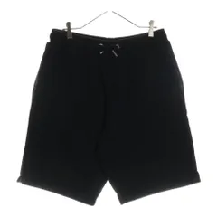 AMI Alexandre Mattiussi (アミアレクサンドルマテュッシ) TONAL ADC SHORT ハートロゴ刺繍 スウェットハーフパンツ ショーツ ブラック USO635.747のサムネイル
