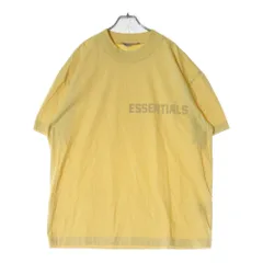 FEAR OF GOD ESSENTIALS (フィアオブゴッド エッセンシャルズ) S/S T-SHIRT ラバーロゴ 半袖Tシャツ イエロー