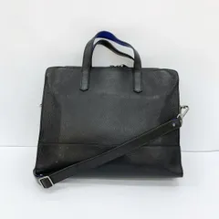 JIMMY CHOO ジミーチュウ 2WAY ハンドバッグ トートバッグ ショルダーバッグ ビジネスバッグ レザー A4収納可能 メンズ  ブラック ブルー 鞄 DF18307■のサムネイル