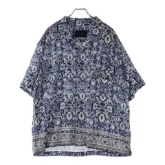 STAMPD (スタンプド) Rug Shirt 総柄半袖シャツ ネイビーのサムネイル