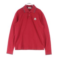 2*め様 MONCLER ポロシャツ レッド Sサイズ - メルカリ