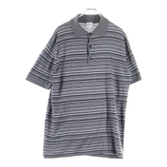 ARMANI COLLEZIONI (アルマーニ コレツィオーニ) 半袖ボーダーポロシャツ グレーのサムネイル