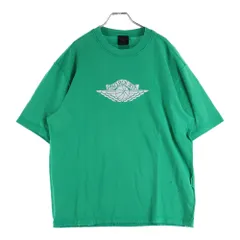 NIKE (ナイキ) JORDAN BRAND M J RARE AIR WSH 85 SS CREW STADIUM ジョーダンブランド ダメージ加工 半袖Tシャツ グリーン IB3130-324