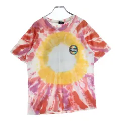 STUSSY (ステューシー) REGGAE DOT TIE DYE SS TEE タイダイ総柄半袖Tシャツ マルチ