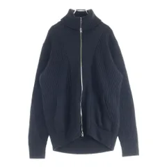 nonnative (ノンネイティブ) WORKER RIB ZIP UP SWEATER MERINO WOOL YARN メリノウール ジップアップニットセーター ブラック NN-K4302のサムネイル