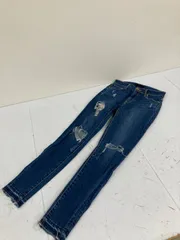 送料無料★AZUL by moussy アズールバイマウジー★ ダメージデニムパンツ　ダメージスキニーパンツ★ジーパン　ジーンズ★XSサイズ　#80316sj149