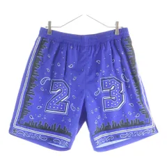 OFF-WHITE (オフホワイト) 24SS Bandana Shorts バンダナ 総柄ショーツ ハーフパンツ ブルー OMFD008S24FAB002のサムネイル