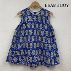 ビームスボーイ バティック柄 ノースリーブ シャツ カットソー ガラスボタン 総柄 プリント レディース 表記無し ISItems【USED】【古着】【中古】50120833