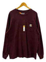Carhartt (カーハート) Workwear LS Pocket T-Shirt ロンT 長袖Tシャツ K126 エンジ PORT L メンズ/078