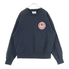 AMI Alexandre Mattiussi (アミアレクサンドルマテュッシ) Sweatshirt ロゴ刺繍 クルーネックスウェットトレーナー グレー USW011.739のサムネイル
