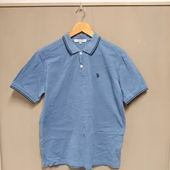 ユーエスポロアッスン U.S. POLO ASSN.  鹿の子ライン半袖ポロシャツ 【M】