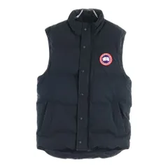 CANADA GOOSE (カナダグース) GARSON VEST ギャルソン ワッペンロゴ ジップアップ ダウンベスト ブラック 4151M