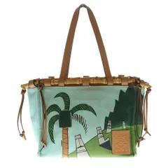 LOEWE (ロエベ) バンブー クッション キャンバス トートバッグ マルチ