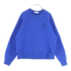 AMI Alexandre Mattiussi (アミアレクサンドルマテュッシ) Sweatshirt ロゴ刺繍 クルーネックスウェットトレーナー ブルー A21FJ028.747のサムネイル