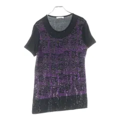 GIANNI VERSACE (ジャンニ ヴェルサーチ) Bijou T-Shirt ビジュー スパンコール装飾 半袖Tシャツ ブラックのサムネイル