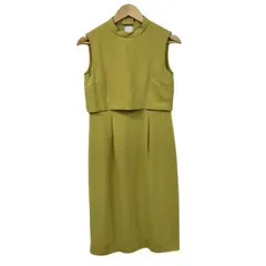 CELFORD(セルフォード) ワンピース サイズ36 S レディース美品  - ダークイエロー ハイネック/ノースリーブ/ロング/セパレート風