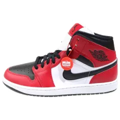 NIKE (ナイキ) AIR JORDAN 1 MID CHICAGO BLACK TOE エアジョーダン1 つま黒 ミッドカットスニーカー US10/28cm 554724-069