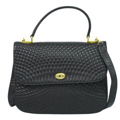 BALLY ブルーレザー ポシェット - メルカリ