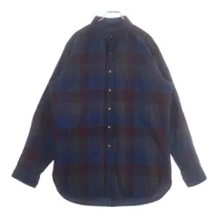 PENDLETON (ペンドルトン) 70S CHECK L/S WOOL BOARD SHIRT USA製 チェック 長袖 ウール ボード シャツ ネイビー/レッド/マルチカラーのサムネイル