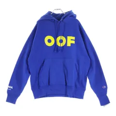 CHAMPION (チャンピオン) ×MOMA Ed Ruscha OOF ×モマ プリントプルオーバーフーディー パーカー ブルー CS30511818