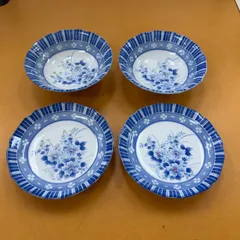 【昭和レトロ】花柄 取り皿  鉢　各２枚セット　和食器