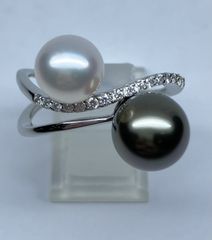 最高品質♡TASAKI♡タヒチ♡黒蝶真珠♡オーロラピーコック♡プラチナ
