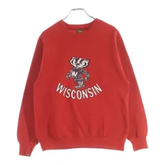 VINTAGE (ヴィンテージ) 80S JERZEES BY RUSSELL WISCONSIN PRINT SWEAT ジャージーズ バイ ラッセル ウィスコンシン スウェット トレーナー レッドのサムネイル