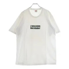 SUPREME (シュプリーム) 23AW Box Logo Tee Camo カモフラージュ 迷彩 ボックスロゴ クルーネック 半袖Tシャツ カットソー ホワイト