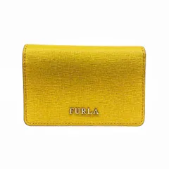 FURLA フルラ カードケース  レザー/    イエロー×ピンクベージュ レディース / 240001193389