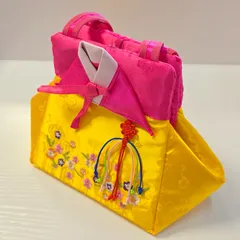 ​韓国伝統 豪華刺繍 チマチョゴリ 巾着バッグ ノリゲ付【匿名配送】全4色