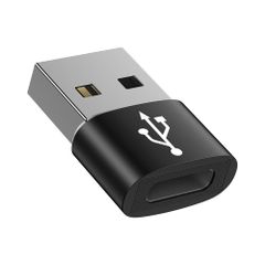 《特価★1点限り》USB Type-C 変換アダプタ USB タイプC （メス） To USB 2.0（オス）ブラック