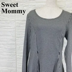 Sweet Mommy スウィートマミー ワンピース ギンガムチェック ブラック ホワイト M 0233K