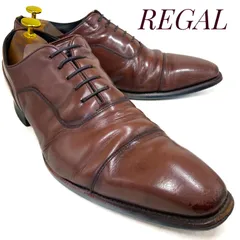 REGAL リーガル 内羽根式ストレートチップ 10GR 茶 ブラウン 26.5cm　革靴 ビジネスシューズ ドレス カジュアル 本革 本皮 メンズ