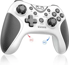 Switch コントローラー 2025アップグレード Switch2 コントローラー Sungale スイッチ プロコン 自動連射/連射ホールド 背面ボタン付き マクロ機能 Bluetooth5.0接続 6軸ジャイロセンサー