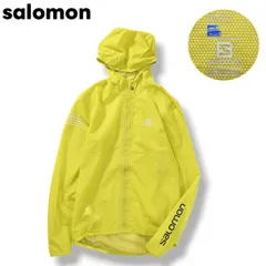 【美品】 サロモン Salomon BONATTI RACE WP JKT ボナッティ レース ウォータープルーフ ジャケット ジップ パーカー S ハニカム柄 イエロー アウトドア メンズのサムネイル