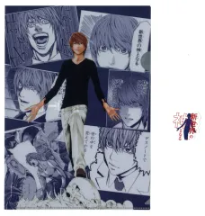 【中古】クリアファイル 夜神月 A4クリアファイル＆ステッカー 「DMMくじ 原作 『DEATH NOTE』」 D-1賞