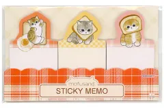 【中古】ノート・メモ帳 パン ダイカット付箋 「mofusand」