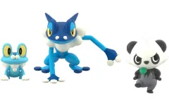 【中古】食玩 トレーディングフィギュア 1.ケロマツ＆ゲコガシラ＆ヤンチャム 「ポケモンスケールワールド カロス地方」