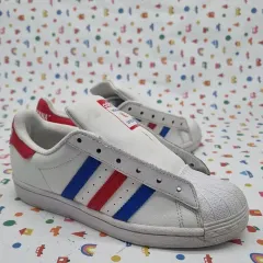 アディダス SUPERSTAR 赤 青 レディーススニーカー 230