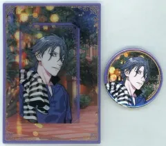 【中古】グッズセット 一ノ瀬トキヤ カスタマイズビジュアルカードコレクション＆缶バッジセット 「ブロッコリーオンラインくじ うたの☆プリンスさまっ♪ Special Anniversary Ver.」 C-4賞