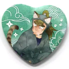 【中古】バッジ・ピンズ 中在家長次 「忍たま乱太郎 in ナンジャタウン ～猫屋敷で大捜索の段～ ハート缶バッジコレクション【壱】」