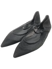 Le Talon (ルタロン) △ ① メッシュストラップフラットパンプス レディース ブラック 25