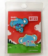 [중고] 배지·핀즈 KOYA(아르엠) 베이비 메탈 배지 [BT21]