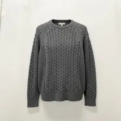 31c16 Patagonia パタゴニア ケーブルニット リサイクルウールブレンドニットセーター トップス M～Lサイズ グレー ユニセックス メンズ レディースo07tのサムネイル