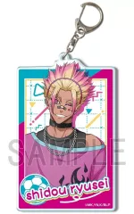 【中古】キーホルダー デザイン09(士道龍聖/デコラティブポップver.) 描き下ろし ビッグアクリルキーホルダー 「ブルーロック」